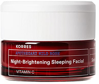 Korres Wild Rose Nachtaufhellendes Schlafgesicht, weiß, 40 ml