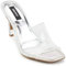 DKNY Bronx Evening Sandal Mule Dress Heel, Sandalia con talón Mujer, Clear, 37 EU