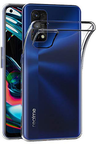 AICEK Compatible con Realme 7 PRO Cover, Trasparente Silicone Custodia Protettiva Molle di TPU Bumper Case Sottile