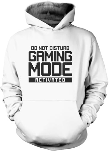 Sweat à capuche unisexe pour adultes et enfants avec inscription « Do Not Disturb Gaming », blanc, XX-Small