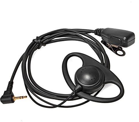 HYSHIKRA Walkie-Talkie, 2,5 mm, mit Mikrofon in D-Form, kompatibel mit Motorola TLKR T92 H2O T60 T80 T82 Extreme 2-Wege-Radio (1 Stück)
