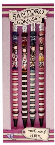 safta Unisex Kinder 1125gj02 Set 4 Druckbleistifte Gorjuss Cheshire Cat, bunt