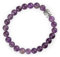 BUDDHA ARMBAND | ECHTES 8mm NATURSTEIN | KOSTENLOSE EBOOKS DEUTSCH | HANDGEFERTIGT | Schmuck für Damen und Herren | ALLE STEINE IN UNSEREN ARMBÄNDERN SIND NATÜRLICH (AMETHYST)