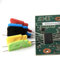Oniissy SDK08 Multimeter Drahtleitung, elektronischer Mini-Testsonden-Set, Sondengreifer, für PCB für SMD IC (rot, blau, schwarz, gelb, grün), 10 Stück