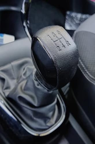 car passion pomo de palanca de cambios completo compatible con Peugeot 208 308 508 2008 3008 Citroën C2 C3 C4 C5 Jumpy - 5 velocidades - Mango de reemplazo de vidrio (Negro)