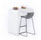 MOBILI FIVER, Evolution Küchenhalbinsel 90x60, Esche, Weiß, Made In Italy