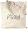 Hey!Print Meow Beutel Katze Cat Geschenkidee Katzenfans Süßes Motiv Mautzi Katzen-Motiv