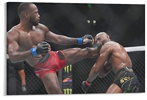XINGSHANG Leon Edwards Poster im amerikanischen Stil Violent Kunstwerke auf Leinwand, Poster, Wandkunstdrucke, moderne Dekoration, 40 x 60 cm