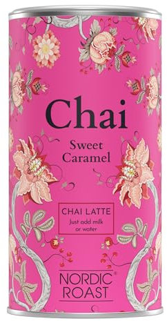Nordic Roast | Chai Latte Tee | Sweet Caramel | 320g | Instant-Chai Tee Latte-Mischung in Pulverform, zu genießen zu Hause, im Café, oder im Restaurant, reicht für 13-15 Tassen