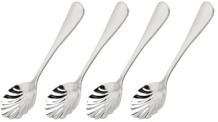 DECHOUS 1 Pack Unique Spoons Shell Design Stainless Spoons for Dessert Tea for Home Parties
