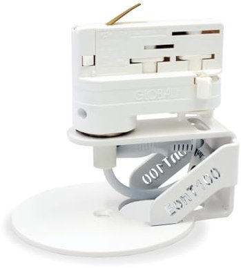 MLZ EonT100 - Lautsprecherhalterung für SONOS Era 100 - Universell für 3-Phasen Stromschienen wie Eutrac, Nordic, S-Track, Paulmann ProRail3 UVM. - Multiadapter - Plug and Play - Weiß