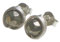 Pyrit Ohrstecker 925 Silber, facettiert, bronze, eingefasste Ohrringe Sterlingsilber (s964)
