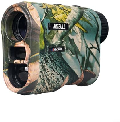 Golf Entfernungsmesser, Entfernungsmesser Jagd 600M/1000M, 6,5X Golf Wiederaufladbarer Jagd Entfernungsmesser Hohe Genauigkeit Camo Entfernungsmessgerät(600m)