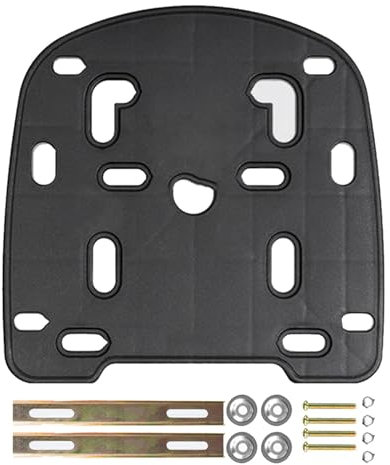 Motorrad-Gepäckträgerplatte, Motorrad-Heckgepäckträger - Solide Motorrad-Topcase-Platte inklusive Schrauben, e Kofferraum-Chassis-Basis-Befestigungsplatte, Kofferraumzubehör für Motorrad-Koffe