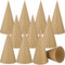 Pappmaché-Kegel, offener Boden, 24,9 x 9,9 cm, extra dicke Pappkegel zum Basteln, Papierkegel für Weihnachtswichtel, Weihnachtsbaum, DIY-Projekte und Dekorationen, 12 Stück