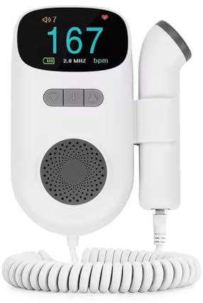 Portable Doppler 2.5 MHz Color LCD Screen, 20ML Free Gel, User Manual in French