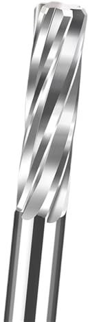 Spiralschlitzreibahle aus Hartmetall, Durchmesser 4,99–5,43mm, Spannfutter, unbeschichtete Reibahle, Maschinen-Reibahle mit 4 Nuten, Schneidwerkzeug, 1Stk.(5.02X30X60mm)