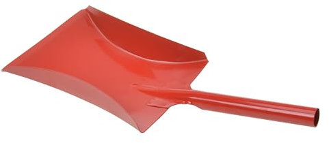 | Pelle de Balayage en métal pour poussières Fines - Pelle à poussière - Balayage à Main - Pelle à Charbon - Pelle de Jardin et de Garage (Rouge)
