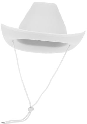 JOINPAYA Cowgirl-hut Mit Handgemaltem Design Weiße Hutkappe Für Damen Und Herren Western-mottoparty-zubehör