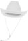 JOINPAYA Cowgirl-hut Mit Handgemaltem Design Weiße Hutkappe Für Damen Und Herren Western-mottoparty-zubehör