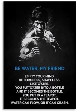 nuomesc Bruce Lee Bedroom Poster Wandkunst Bilddruck Moderne Familienzimmer Dekor 08x12inch(20x30cm)