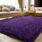 BSGIFT Hochflor Teppich Lila 160x230, Shaggy Wohnzimmer Teppich Flauschig Langflor Wohnzimmerteppich High-Pile Carpet rutschfest, Modern Extra Groß Teppiche für Schlafzimmer Kinderzimmer