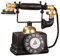 Modèle téléphonique rétro, modèle téléphonique Vintage Rotatif réaliste, modèle de téléphone rétro pour décoration de fenêtre de Barre de café