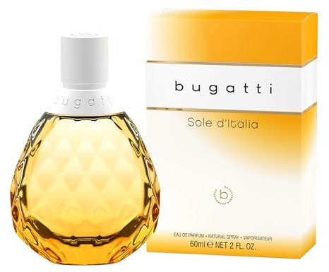 bugatti Parfüm Damen Sole d'Italia EdP 60ml I Sommerliches Damen Parfüm mit Nuancen aus Mandarine, weißen Blüten und Moschus I Ein Hauch Italien in einem Eau de Parfum Damen, frisch & belebend