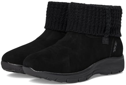 Skechers Damen Easy Going – Cozy Lovin Slip-ins für Freihändige HändeStiefelette | Freihändige Slip-Ins, entspannte Passform, luftgekühlter Memory-Schaum, wasserabweisend, Chenille-Futter