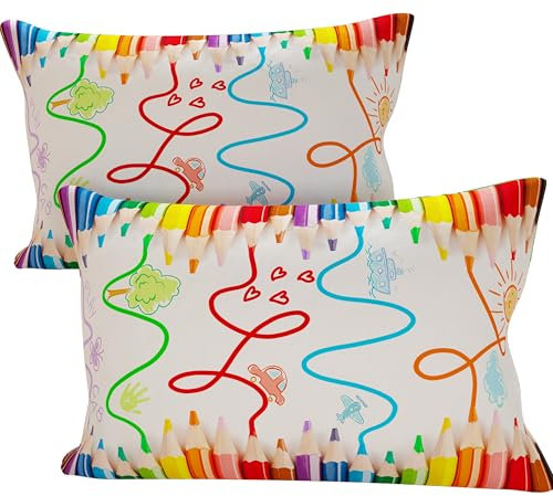 PETTI Artigiani Italiani – 2 Kissenbezüge 70x50 cm Mikrofaser – Sofakissenhüllen Dekokissen – Zierkissenbezüge für Couch, Bett, Wohnzimmer – Weiche Kissenhüllen mit modernem Design – Made in Italy