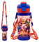 FYDZBSL Mariio Bouteille d'eau, 500ML Mariio Bouteille de Plastique Gourde Enfant Bouteilles avec Paille Grande Capacité Réutilisable Gourde Sport Bouteilles pour l'école pour Scolaires
