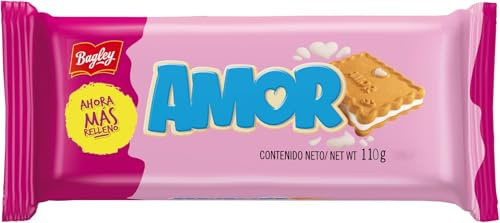 BAGLEY - Galletas rellenas Amor - 110g (Paquete de 5)