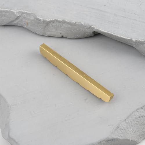 SING F LTD 42mm 6 String Slotted Brass Guitar Nut Compatible with Stratocaster Compatible with Telecaster