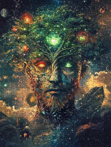 Puzzle 5000 Teile Erwachsene, Jigsaw Puzzle Erwachsene 5000 Teile, BäUme Fantasy Puzzles, Impossible Klassische Puzzles, Herausfordernde Familie Spiele, für Home Decor und Geschenke DX0YL2-847