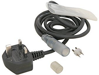 Rope Light Power Cable with Plastic Sleeve and End Cap