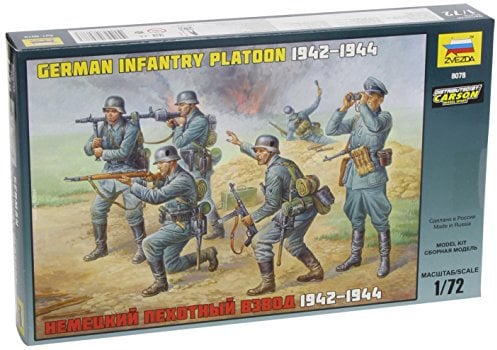 Zvezda 500788078-1:72 WWII Figuren-Set Deutsche Infanterie