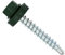 Color-Head Trapezblechschrauben 100 Stück, Farbe Moosgrün RAL6005, 4,8x20mm, Bohrschrauben, Blechschrauben mit EPDM-Unterlegscheibe, Dachschrauben verzinkt für Trapezblech & Blechdach