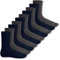 Footstar EVERYDAY! 10 PAAR Damen Herren Socken - Marine-Anthra 35-38
