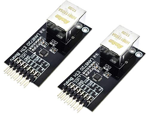 TECNOIOT 2pcs LAN8720 Ethernet Board Network Module Ethernet Transceiver RMII Interface Development Board