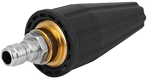 Boquilla de lavadora, 3600PSI Boquilla de pulverización turbo rotativa de alta presión Boquilla de 1/4 Diseño de conexión rápida Alto caudal y precisión