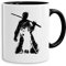 Zoro Bruch - tasse à café Mug cadeau Son Ruffy Luffy Zoro Saitama One Dragon Master Goku Ball Vegeta Zoro Piece Db, Farbe2:Blanc