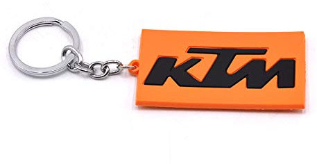 Hirondelle Bleue® [Lot de 2] Porte Clé en Silicone Moto Motard pour KTM Duke 125 390 690 890 790 1290,expédié depuis la France