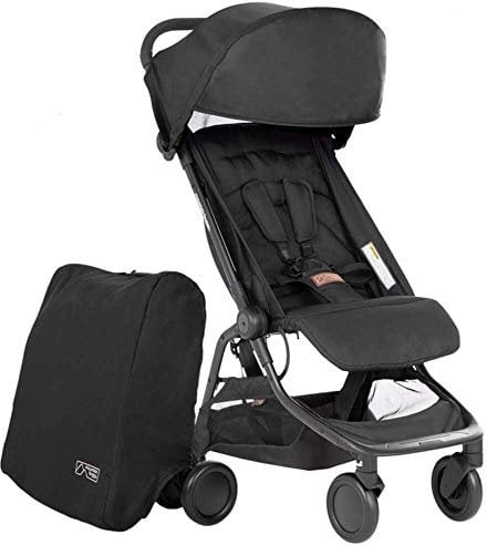 Mountain Buggy Nano V3 (2020+) Kinderwagen in der Farbe black inkl. Reisetasche
