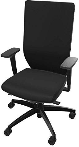 Dauphin Stilo Bürodrehstuhl Mesh Comfort (Schwarz, ohne Nackenstütze)