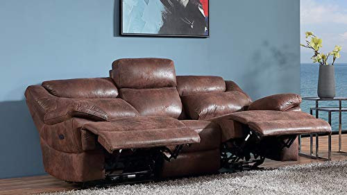 Elektrische Microfaser Relaxsofa Sofa Relaxsessel Fernsehsessel 3581ee-3-VF03