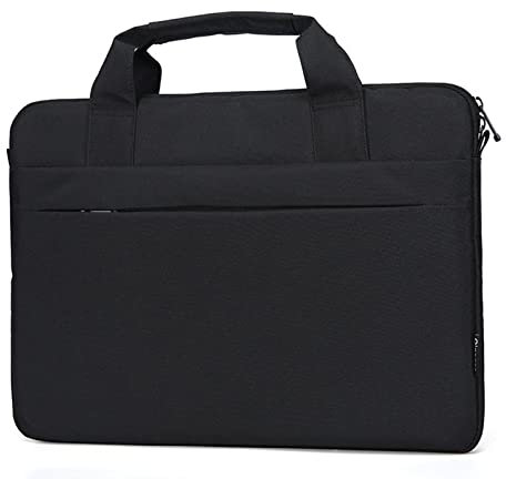 Cicilin Valigetta per computer portatile da 14, impermeabile, resistente agli urti, leggera, compatibile con notebook, colore nero