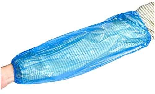 Einweg-Manschetten, wasserdicht und öldicht, für Küche, Heimverbesserung, Hygiene-Reinigung, Schönheitssalon, 22 x 40 cm, Blau, 500 Stück
