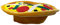 LICHENGTAI Pizza Hut, Lustiger Hamburger Hut Halloween Hut Cosplay Kostüm Kopfbedeckung Zubehör Fasching Karneval Weihnachten Kostüm Halloween Party