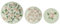 DKD Home Decor Set de Platos, Porcelana, Estándar