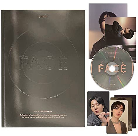 JIMIN OF BTS - [FACE] (Undefinable Face Ver.) Photo Book + CD + Photo Card A + Photo Card B + Post Card + Large Post Card + 2 Extra Photocards